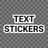 Text sticker avatar