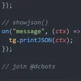 Show JSON Bot avatar