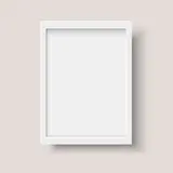 White frame the photo avatar